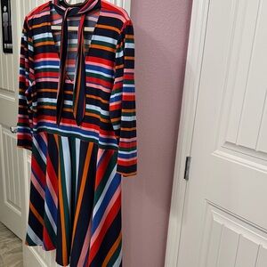 Eloquii Multicolor Striped Dress